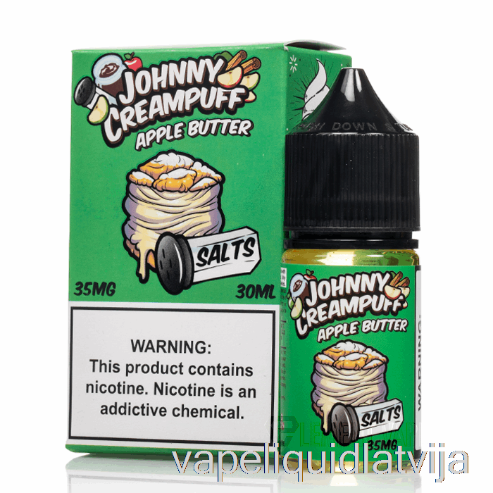 ābolu Sviests - Johnny Creampuff Salts - 30ml 35mg Vape šķidrums